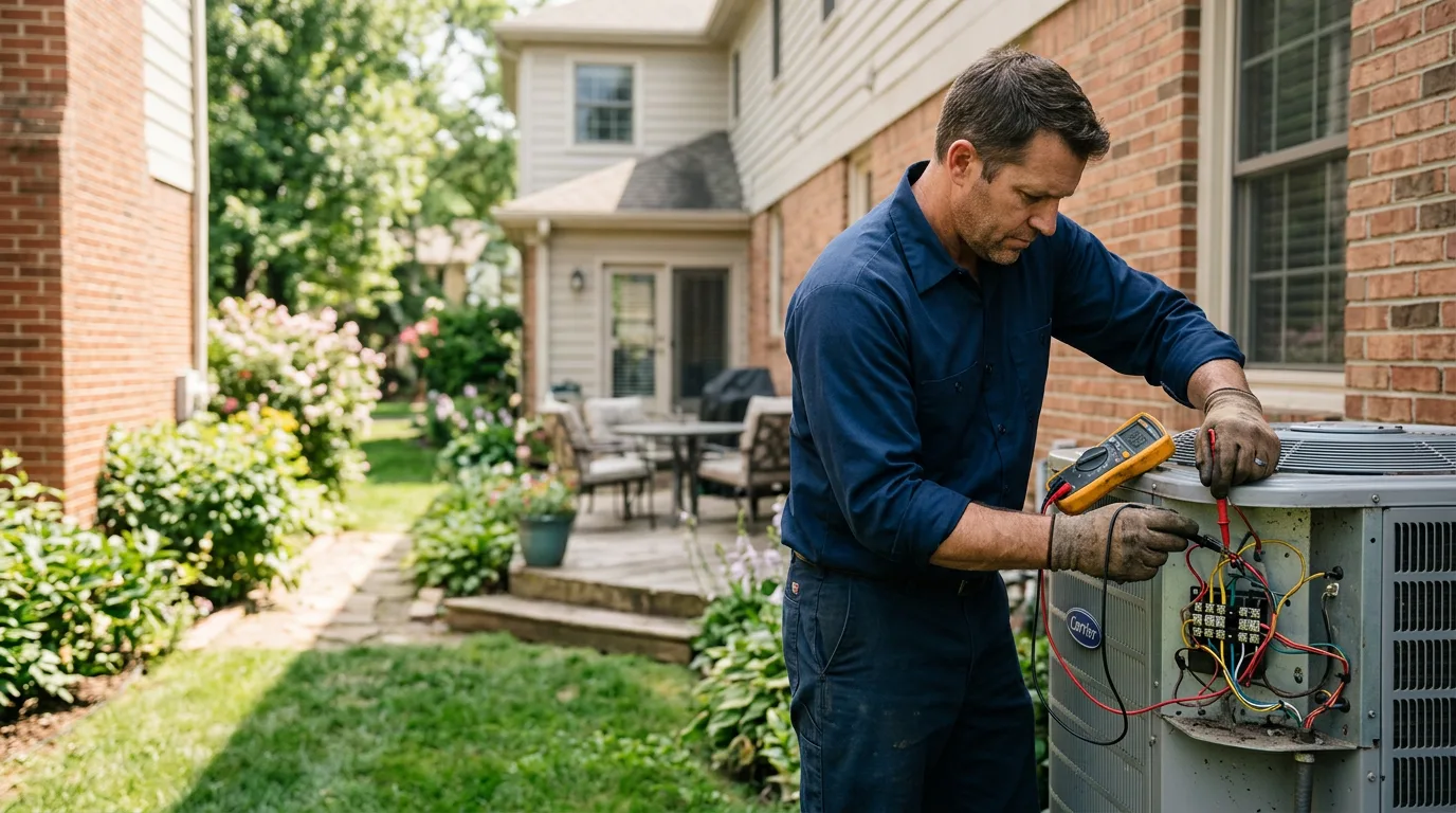 HVAC technician working near Pomfret, MD